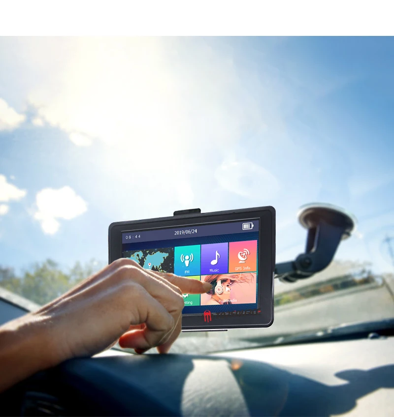 TOPSOURCE windows ce6.0 7 дюймов сенсорный экран автомобильный мультимедийный плеер DVD gps навигации с Бесплатные дорожные карты