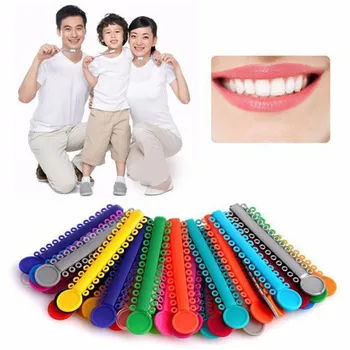 

40Pcs / Pack Dental Orthodontic Materials Transparent Color Ligature Ties Rubber Band Elastic Dentist Products