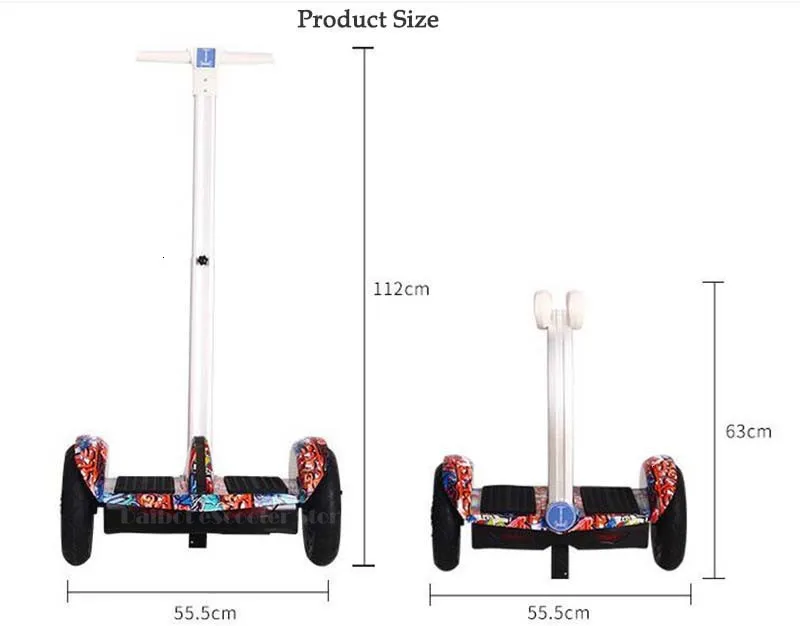 Daibot 2 Wheel Electric Scooter Self Balancing Scooters 10Inch 36V Adult Kid Hoverboard Skateboard With Bluetooth Speaker  (4)