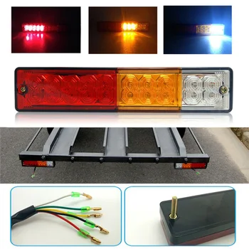 

1Pair 20LED Tail Light Car Truck Trailer Stop Rear Reverse Turn Indicator Lamp Completely Waterproof And Shockproof
