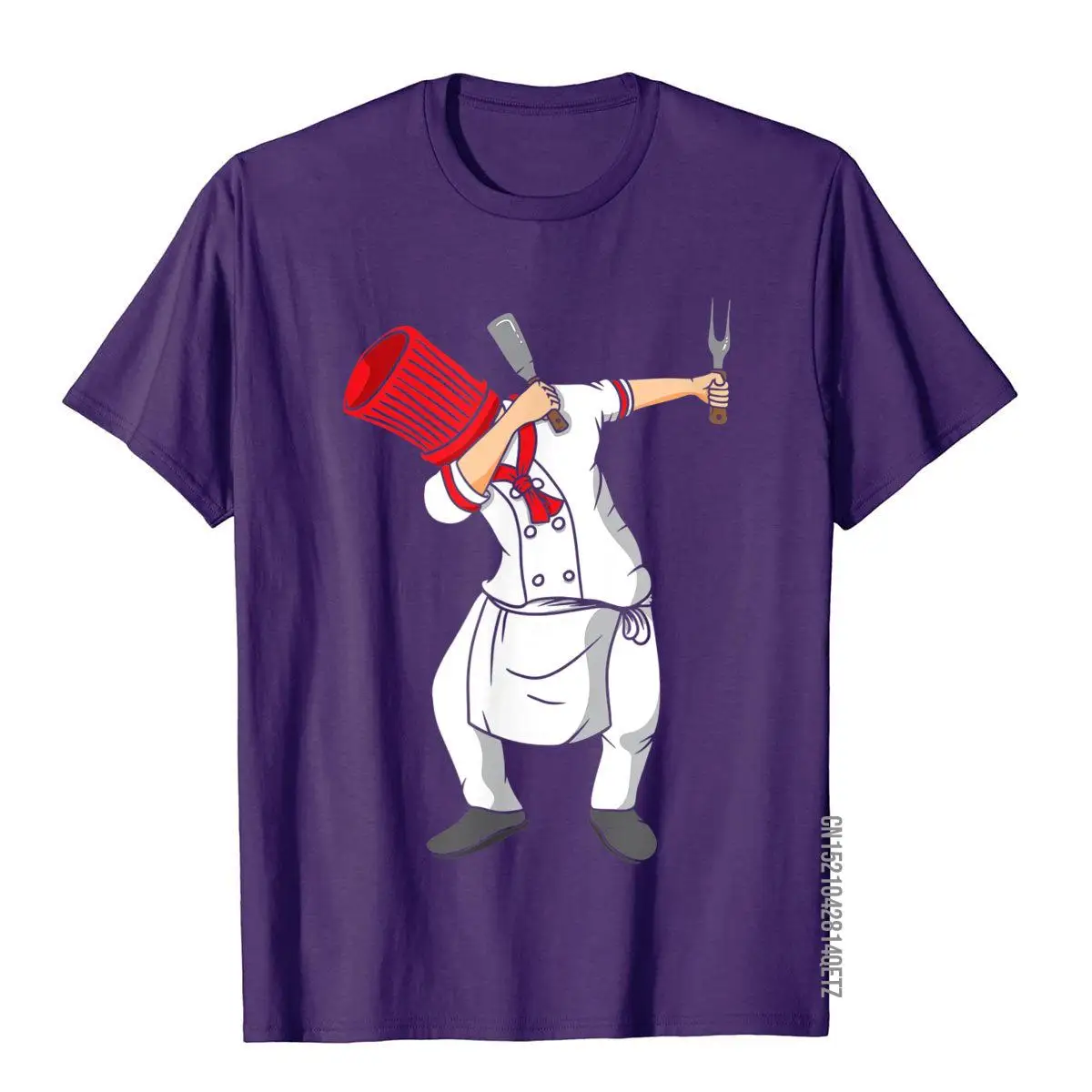 Dabbing Hibachi Chef Funny T-Shirt__B7550purple