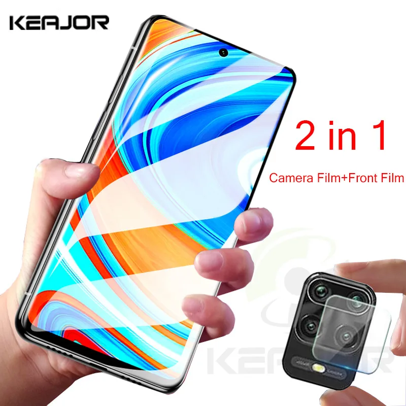Закаленное стекло 2 в 1 для Xiaomi Redmi Note 9s 9 s защита экрана от царапин защитная пленка