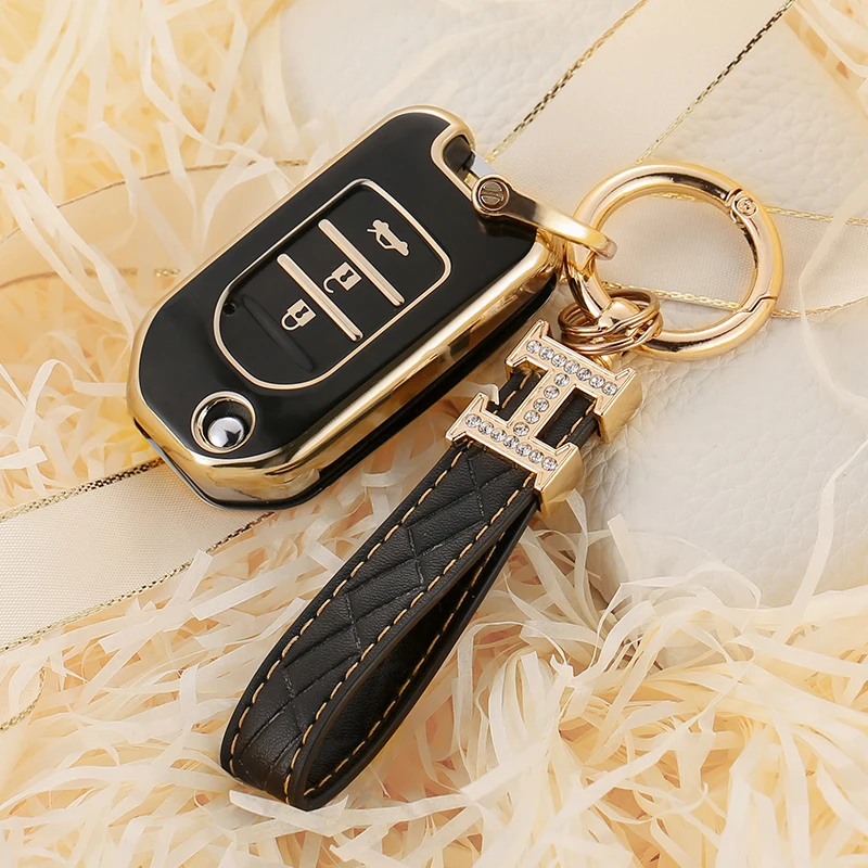 Cover chiate/telecomando per Honda Civic Accord FIT XRV VEZEL CITY JAZZ Odyssey 3 pulsanti borse Fob accessori portachiavi conchiglia - H36a0f0508a544f83b1af16c073df5ea8U