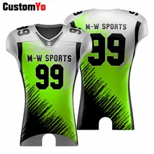 Сублимация на заказ Молодежная зеленая черная Американская Футбольная команда униформа Американский футбол Джерси