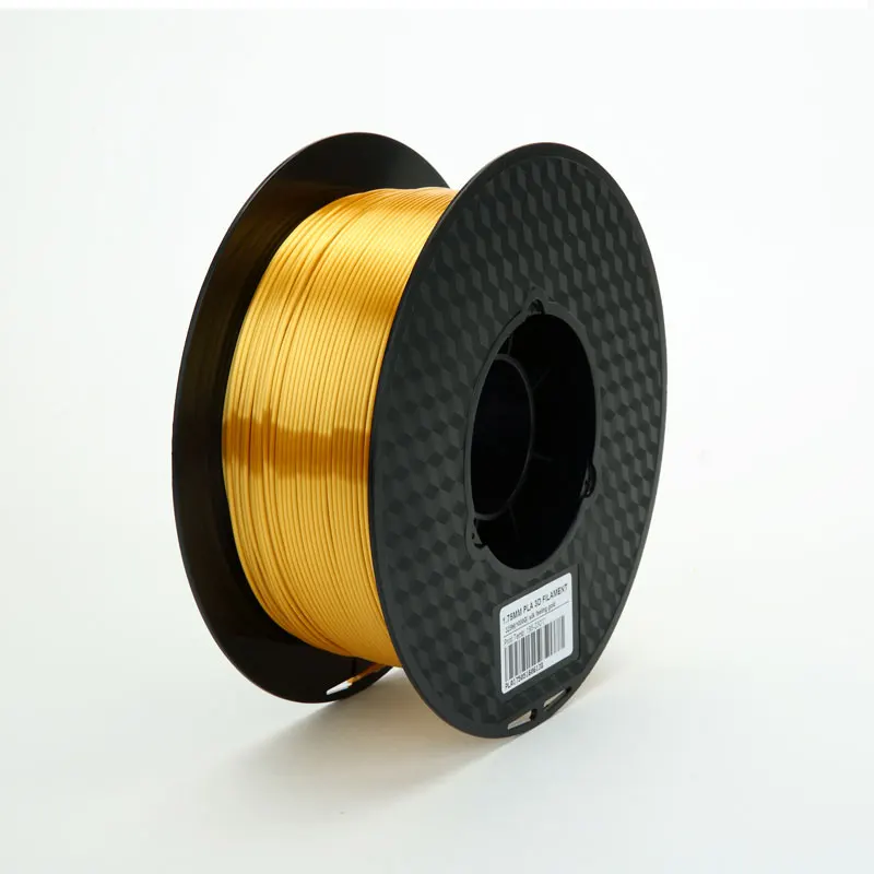 Silk PLA Gold 3d принтер нить 1,75 мм 2,85 мм 1 кг шелковистая блестящая золотая 3d Ручка Блестящий металлический материал для печати богатый блеск