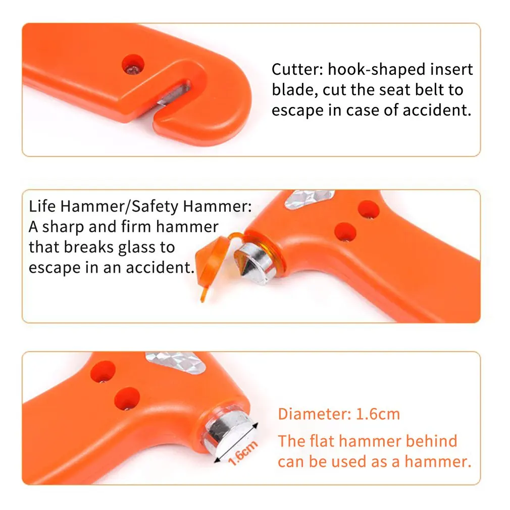 2 в 1 молоток безопасности спасательный молоток автомобиль разбитое окно стекло Выключатель Спасательный Инструмент Мини Портативный Спасательный молоток
