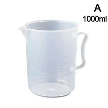 

250ml /500ml/1000ml/2000ml Clear Plastic Graduated Container For Baking Measure Liquid JugCup Cup Measuring Beaker B1R0