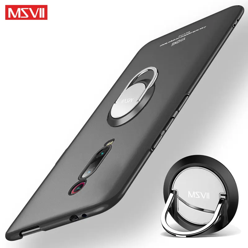 

For Xiaomi Mi 9T Pro Case MSVII Ring Matte Case For Xiaomi Redmi K20 Pro Cover Xiami Xiomi K20 9T Pro Case For Xiaomi 9T k20 Pro