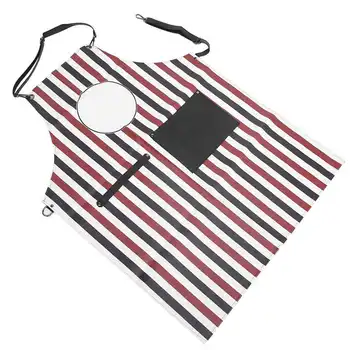 

Barber PU Leather Multi‑pocket Design Hairdressing Apron Salon Gown Hair Cutting Salon Cape Hairdressing Tool Barber Shop