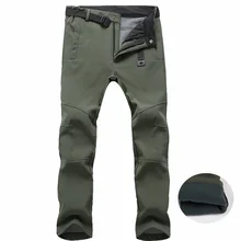Осенне-зимние уличные спортивные штаны для мужчин и женщин, парные походные брюки, водонепроницаемые теплые бархатные походные лыжные треккинговые флисовые брюки