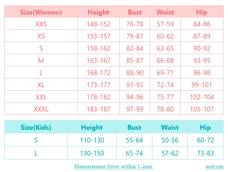 美少女战士系列服装尺寸表