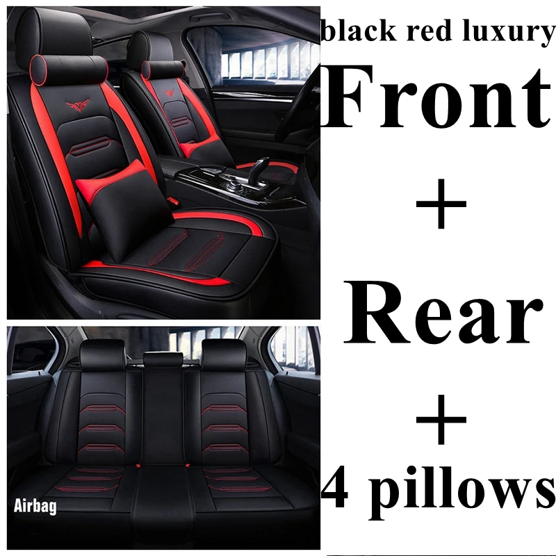 Автомобильный чехол для сиденья Volkswagen Passat b5 b6 b7 b8 polo Touareg golf 4 5 6 7 BORA CANDY MAGOTAN Sagitar SPORTSVAN PHIDEON GOL - Название цвета: black red luxury