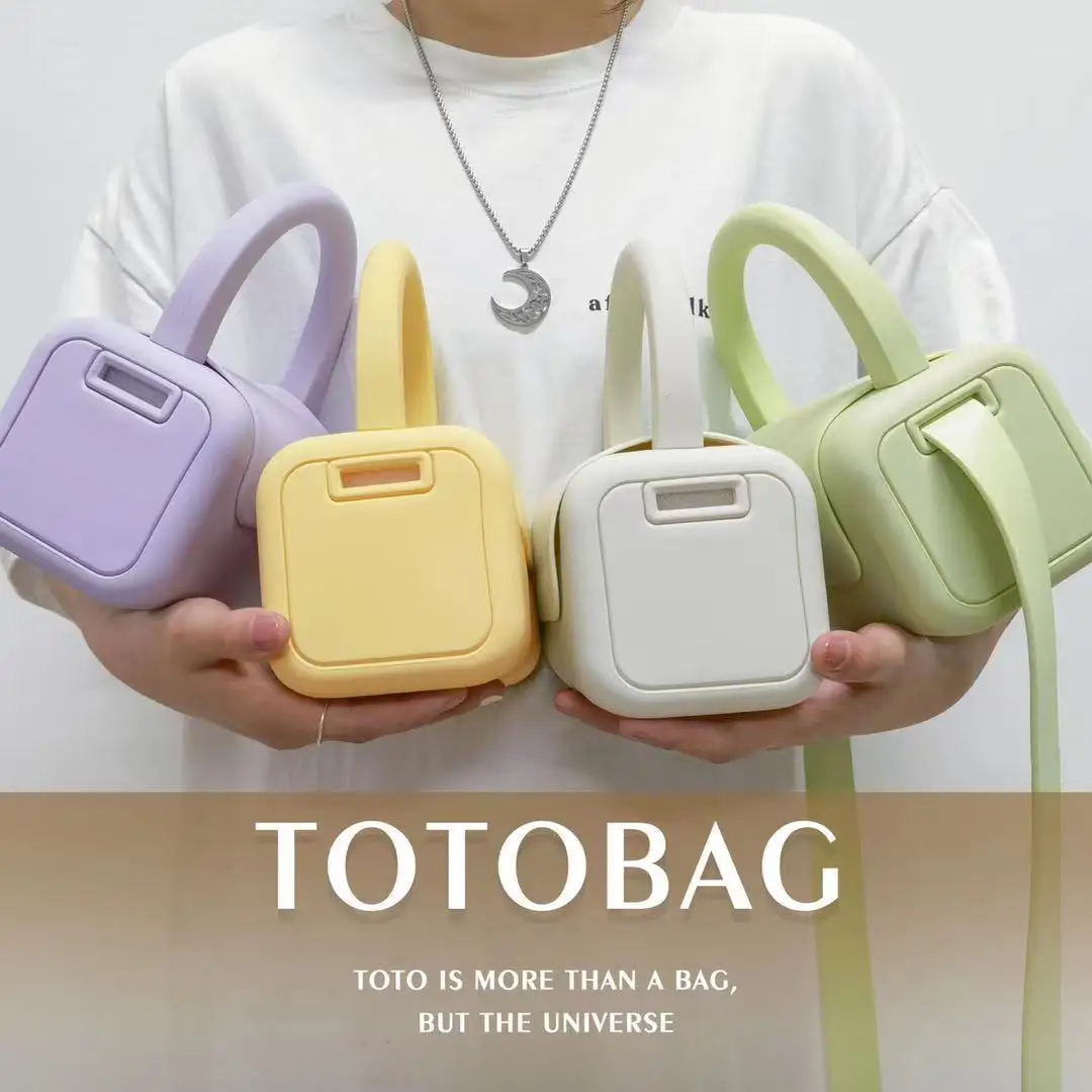 Toto Bag 2023 New Fashion Pvc Bucket Solid Hasp Hard Shoulder Bags Borse Pures And Bags Crossbody Coreano Lady Girls Bag