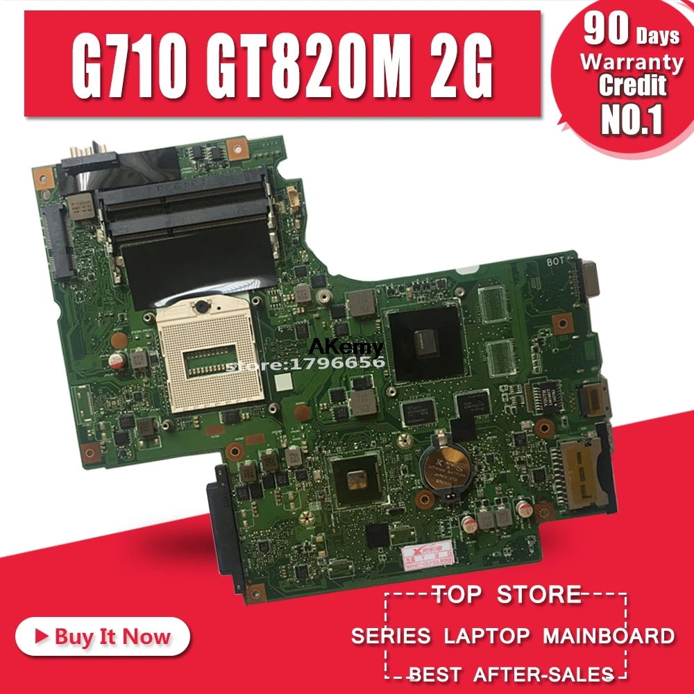 DUMB02 материнская плата REV: 2,1 Для lenovo G710 Материнская плата ноутбука G710 материнская плата чип видеокарты GT820M 2G тестовая работа
