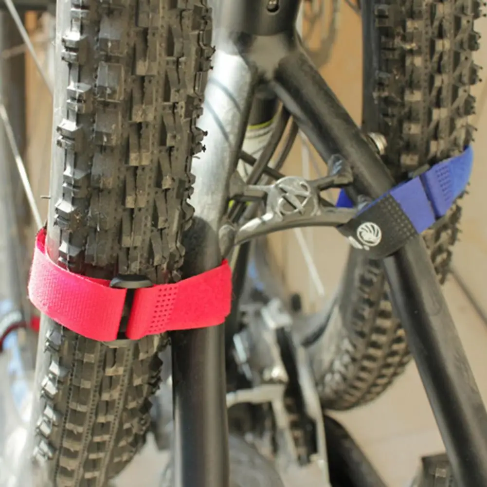 5Pcs 25cm Bicycle Handlebar Fixed Tape Road Bike Handlebar Strap Fishing Rod Tie Holder Strap Suspenders Fastener Hook Loop Ties bike handlebar tape bicycle handlebar strap bike accessory