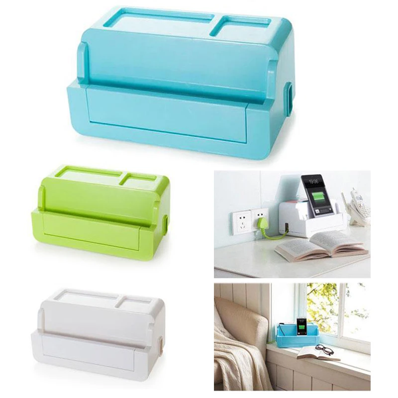 

Power Strip Multifunctional Anti-Creeping Cable Storage Box Practical Home & Living Wire Organizer Household Hubs