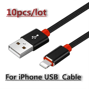 

10pcs/lot Usb Cable For iphone cable 11 pro max Xs Xr 8 7 6 plus 6s 5s ipad air mini 4 fast charging cables For iphone charger