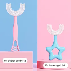 Children’s U-shape Toothbrush For 360° Thorough Cleansing Baby Soft Infant Tooth Teeth Clean Brush Baby Oral Health Care L*5