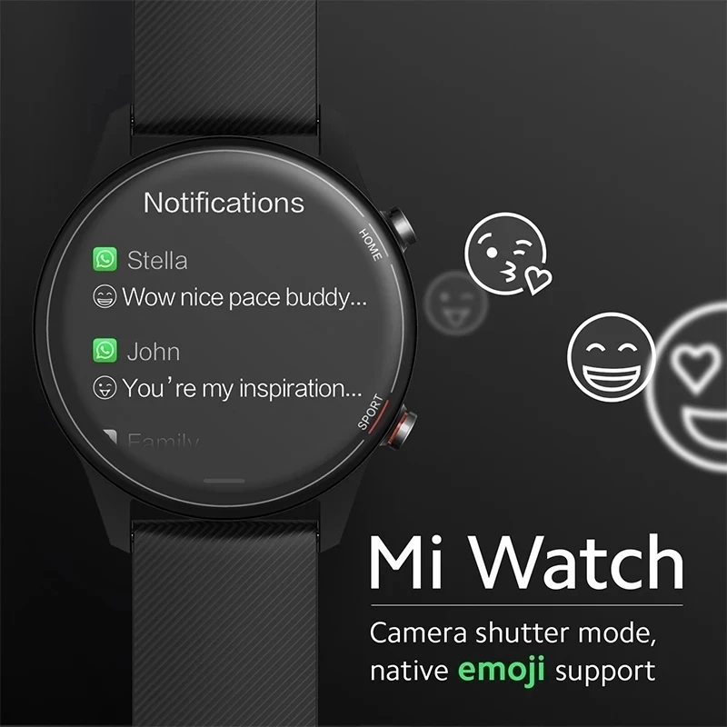 Global Version Mi Watch GPS Fitness Tracker Xiaomi Watch Color 5ATM Waterproof Sport Heart Rate Monitor 1.39 Inch AMOLED Screen