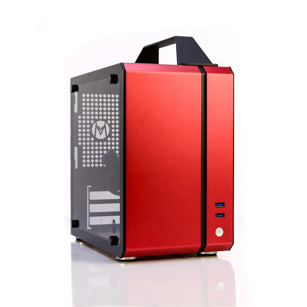Портативный Настольный чехол Mini Itx стальной алюминиевый Гибридный настольный
