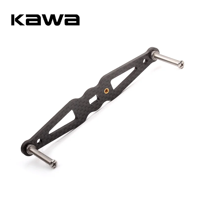 Kawa 1Pc Visserij-reel Handvat Carbon Fiber Handvat Vissen Reel Rocker Accessoire Gat Size 8x 5/7X4Mm Pak Voor Abu Daiwa Shimano