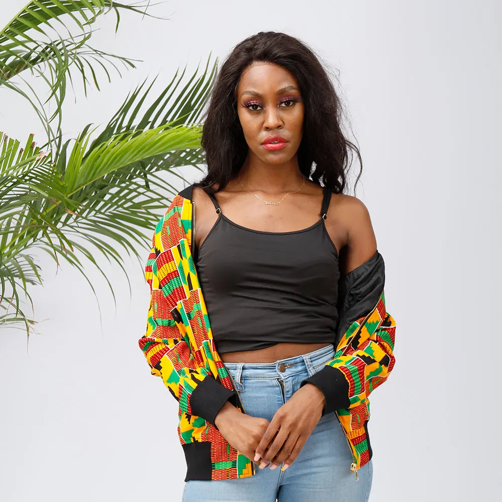 2022 African women's jacket printed Bazin long sleeve fashion African traditional dashiki women's Retro jacket