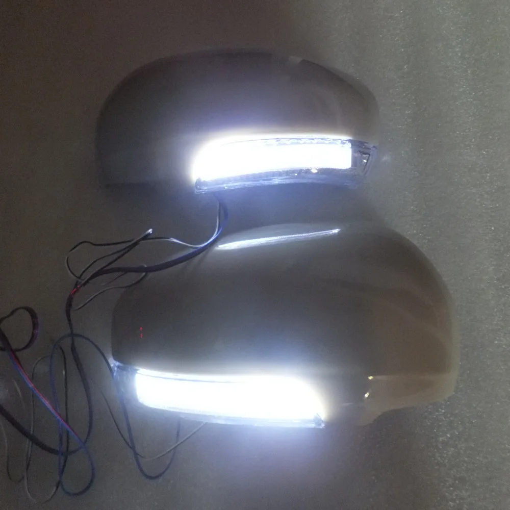 Светодиодный фонарь для зеркала заднего вида + крышка чехол сигнала поворота DRL