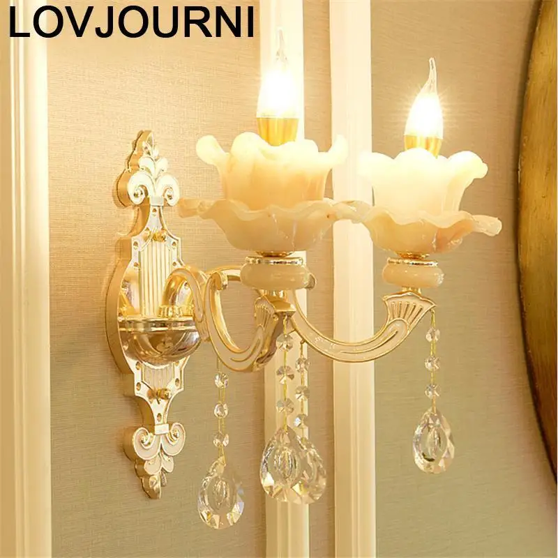 ^*Best Offers Vanity Deco Maison Techo Colgante Moderna Lamp Crystal Led Lampara De Pared Interior Applique Murale Luminaire Wall Light