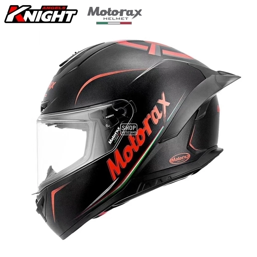 thumbnail image 1 of Casco de motocicleta MOTORAX Casco Moto Certificación ECE Casco de carreras de motocross Estilo grafiti con cola Casco todoterreno Casque, 1 of 5