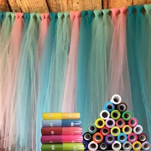 טול רול Spool טוטו 15CM * 22M גזה אלמנט DIY שולחן חצאית יום הולדת מסיבת חתונת קישוט 5zsh759(China)