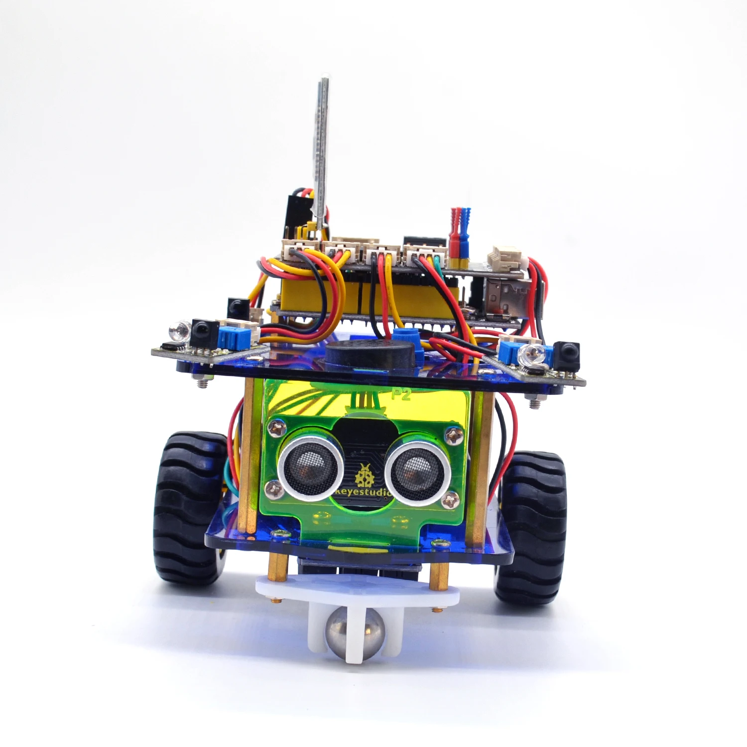 Keyestudio настольный мини Bluetooth умный робот автомобильный комплект V3.0 для Arduino робот ствол/Поддержка Mixly блоки кодирования