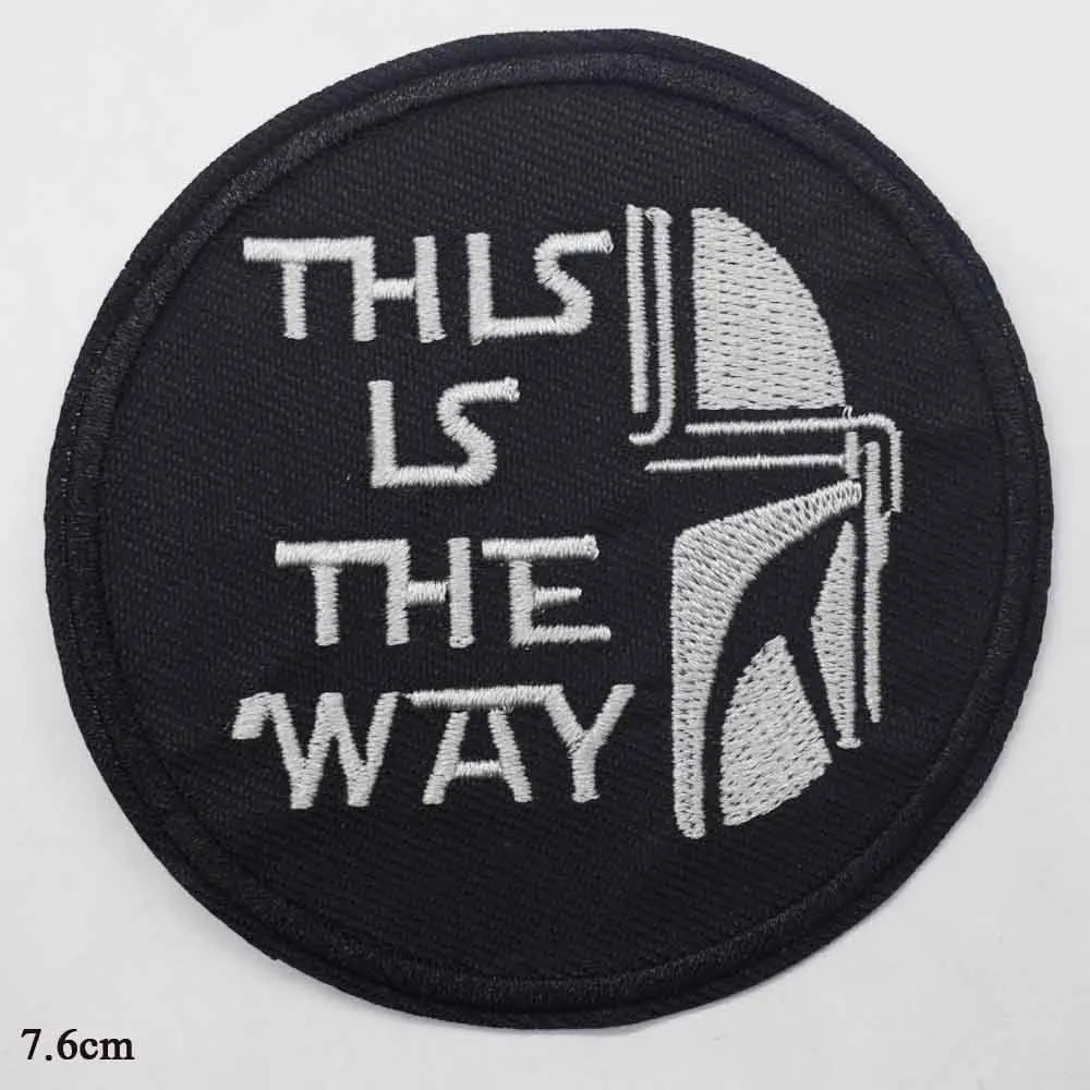 Disney Helmet Iron On Embroidered Clothes Mandalorian Patches For Girl Woman Clothing Stickers Garment | Игрушки и хобби