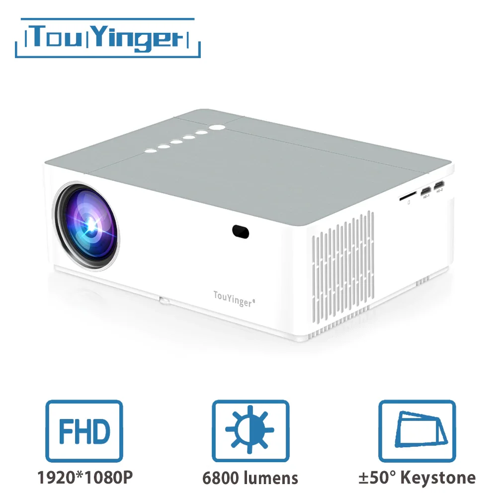 TouYinger M19 M19K FHD LED проектор full hd 1080p 6800 люмен светодиодный AV видео 3D кинопроектор