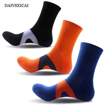 

1Pairs/lot=2pieces Sports Socks Fashion Mens Hair Reinforcement Basketball Outdoor Hiking Socks Casual Male