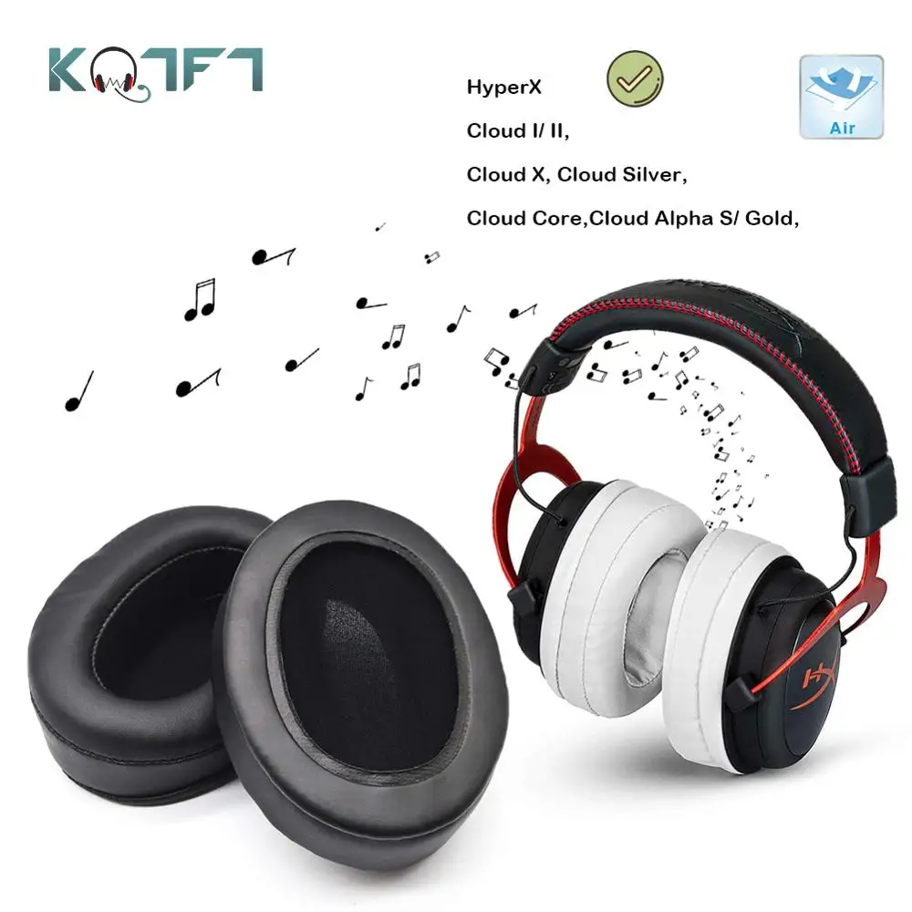 KQTFT Replacement EarPads for HyperX Cloud I II Cloud X Cloud Pro Cloud Gaming Cloud Silver Cloud Core Cloud Alpha S Gold
