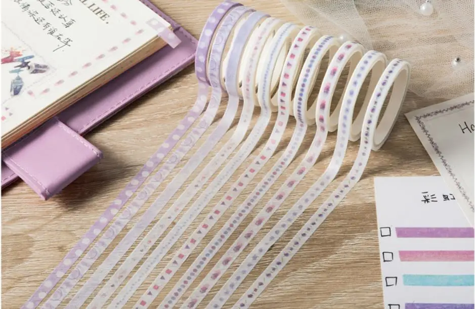 Kawaii маскирующая лента Студенческая DIY Набор декоративного скотча Васи милые канцелярские украшения дневник Васи ленты японские ленты канцелярские принадлежности