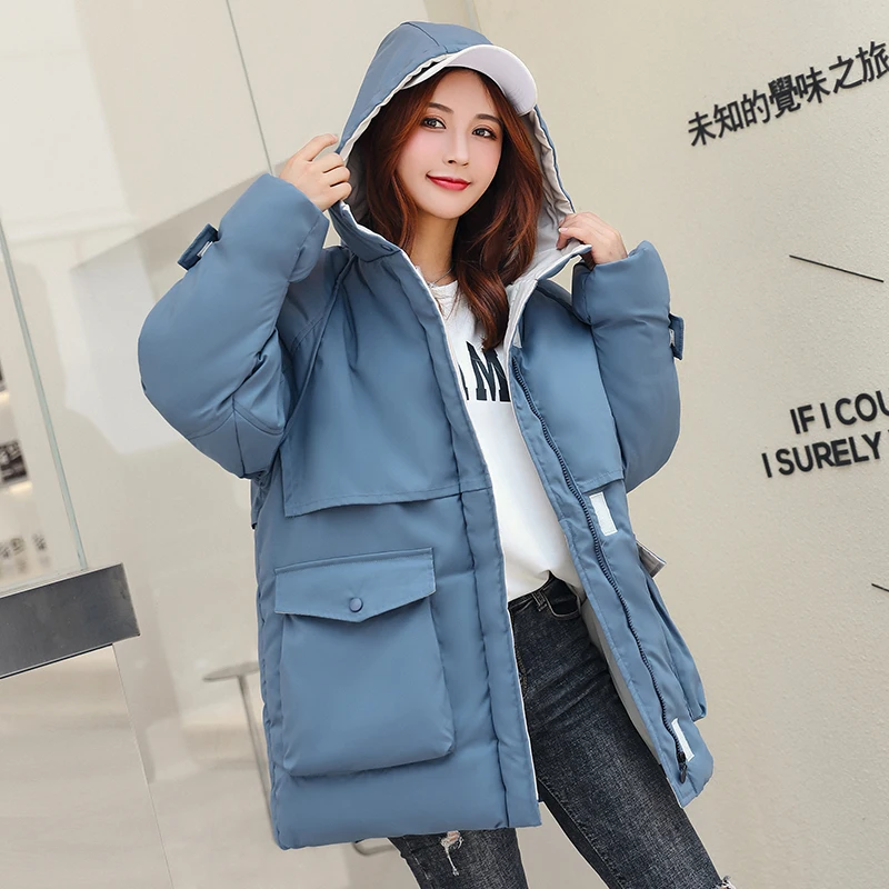 

2019 New Long Parkas Female Women Winter Coat Thickening Cotton Winter Jacket Womens Outwear Parkas for Women Winter Outwear