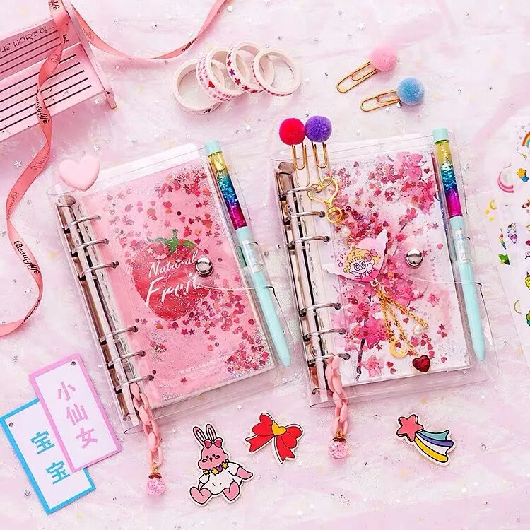 

Bling Bling Sakura Strawberry Journal Notebook Planner 160 Sheet 2022 Diary Agenda Notepad Book Gift School Stationery