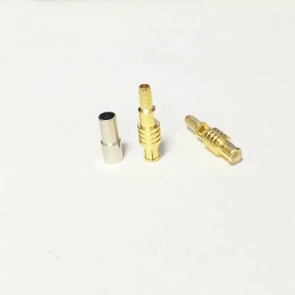 1 шт. Новый RF MCX Штекерный соединитель обжимной для RG316 RG174 LMR100 прямой Золотой