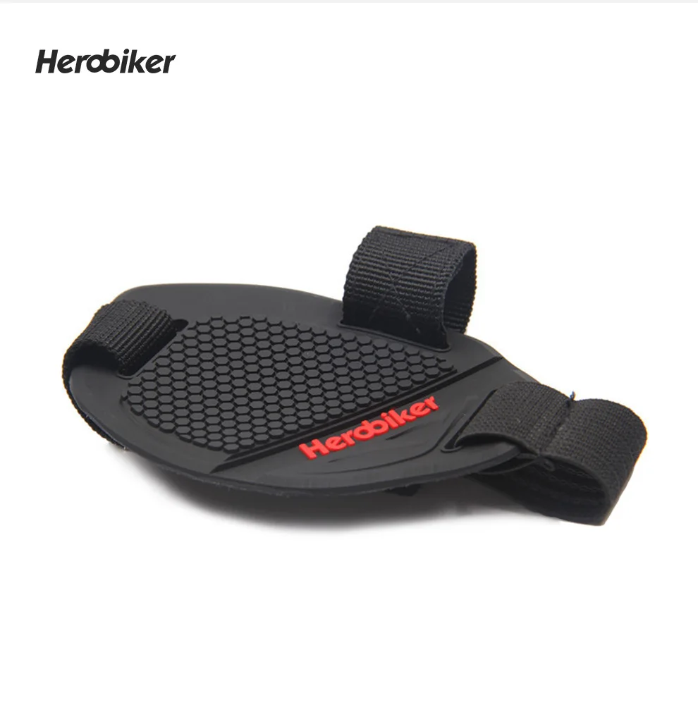 Herobiker мотоцикл Shift Ferrule с стопами клей для ухода за обувью крышка киоски коврик для барной стойки Защита передач обувная крышка