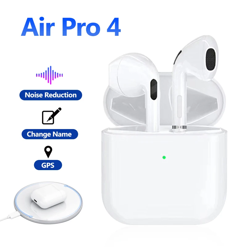 NEW Pro 4 TWS Headphone Wireless Bluetooth Earphones Hi-Fi stereo Earbuds Handsfree Headset for android iPhone xiaomi huawei | Электроника