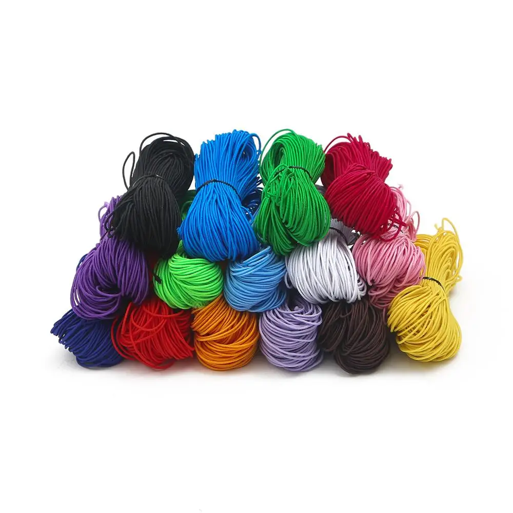 25 Meters Dia1mm 15 Colors Beading Elastic Stretch Cord for Bracelet DIY elastic cord for jewelry