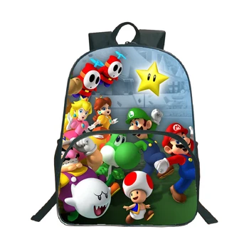 

Beautiful Super Mario Backpack Students Boys Girls Bags Fashion Popular Pattern Schoolbag Teens Daily Backpack Birthdays Gifts