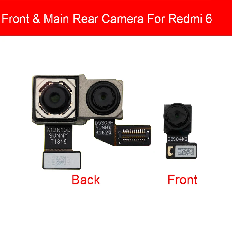 Основная камера для Xiaomi Redmi 5 5A 6 6A 7 Pro Plus Передняя и задняя большая фронтальная камера гибкий кабель, сменные детали