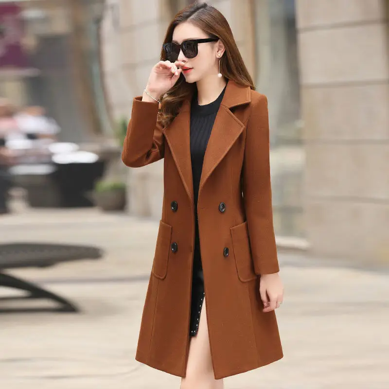 Зимнее пальто Для женщин длинное пальто для женщин размера плюс Casaco одежда sobretudo feminino женские шерстяное пальто