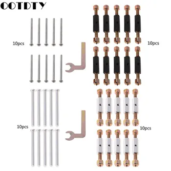 

10 Pairs 86 Type Wall Switch Cassette Lower Case Damage Repair Tools Adjustable Length Bracket Rod Lever Socket Screw