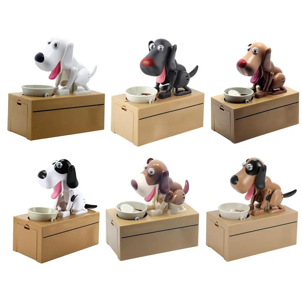 NEW Cute Dog Model Piggy Bank Save Money Pot Dog Bank Canine Piggy Bank Coin Bank Novelty Birthday Gift Automated coin Boxes