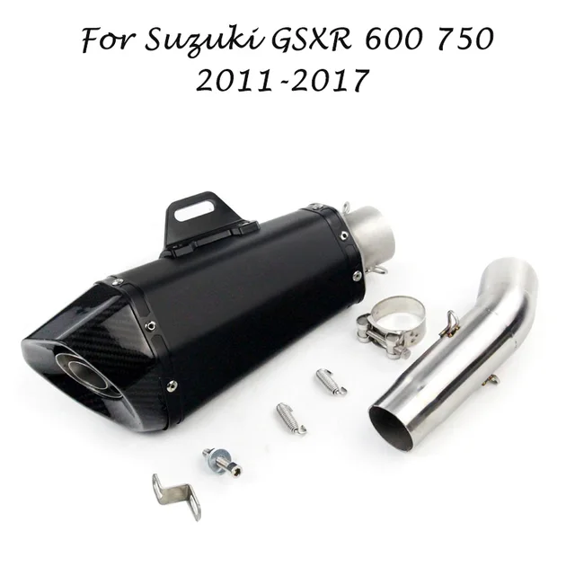 Motorcycle Exhaust Tips Muffler Tube Mid Link Pipe System with DB Killer Silencer for Suzuki GSXR600 GSXR750 2011-2017 K11-K17