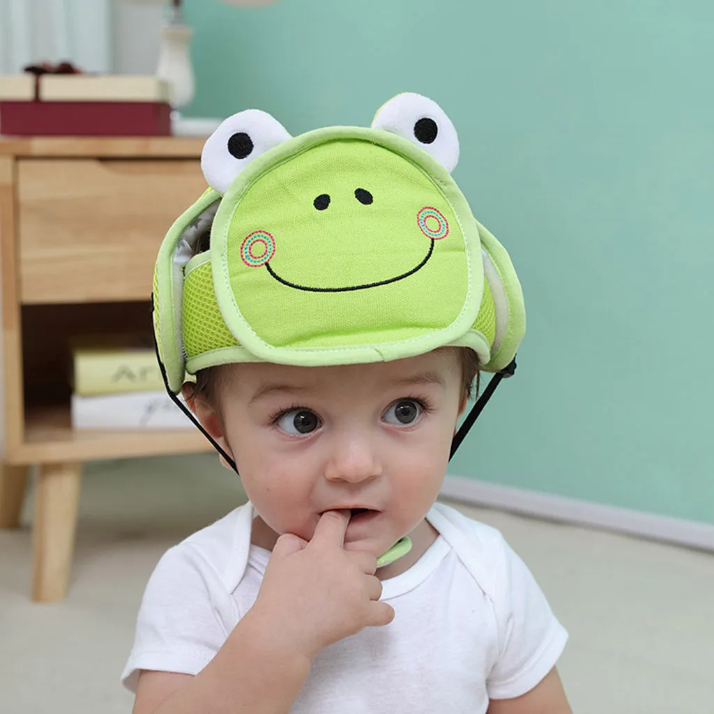 Baby Cartoon Animals Toddler Helmet Hat Safety Protective Helmet Bumper Cap Walking Cap baby Protection Helmet Anti-shock Cap