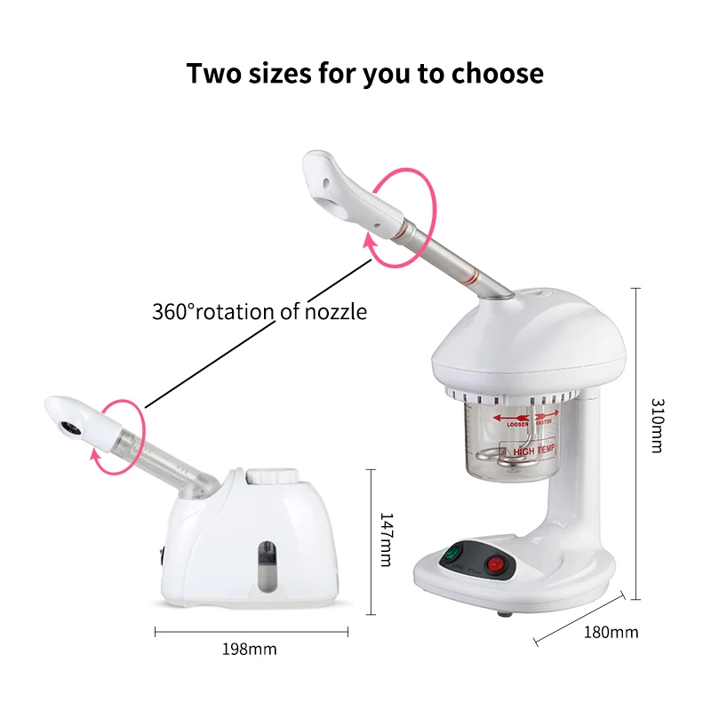 DARSONVAL Face Steamer Ozone Nano Ionic Spray Facial Vaporizer Steamer Face And Nose Skin Relax Moisturizer Beauty Face Care Spa